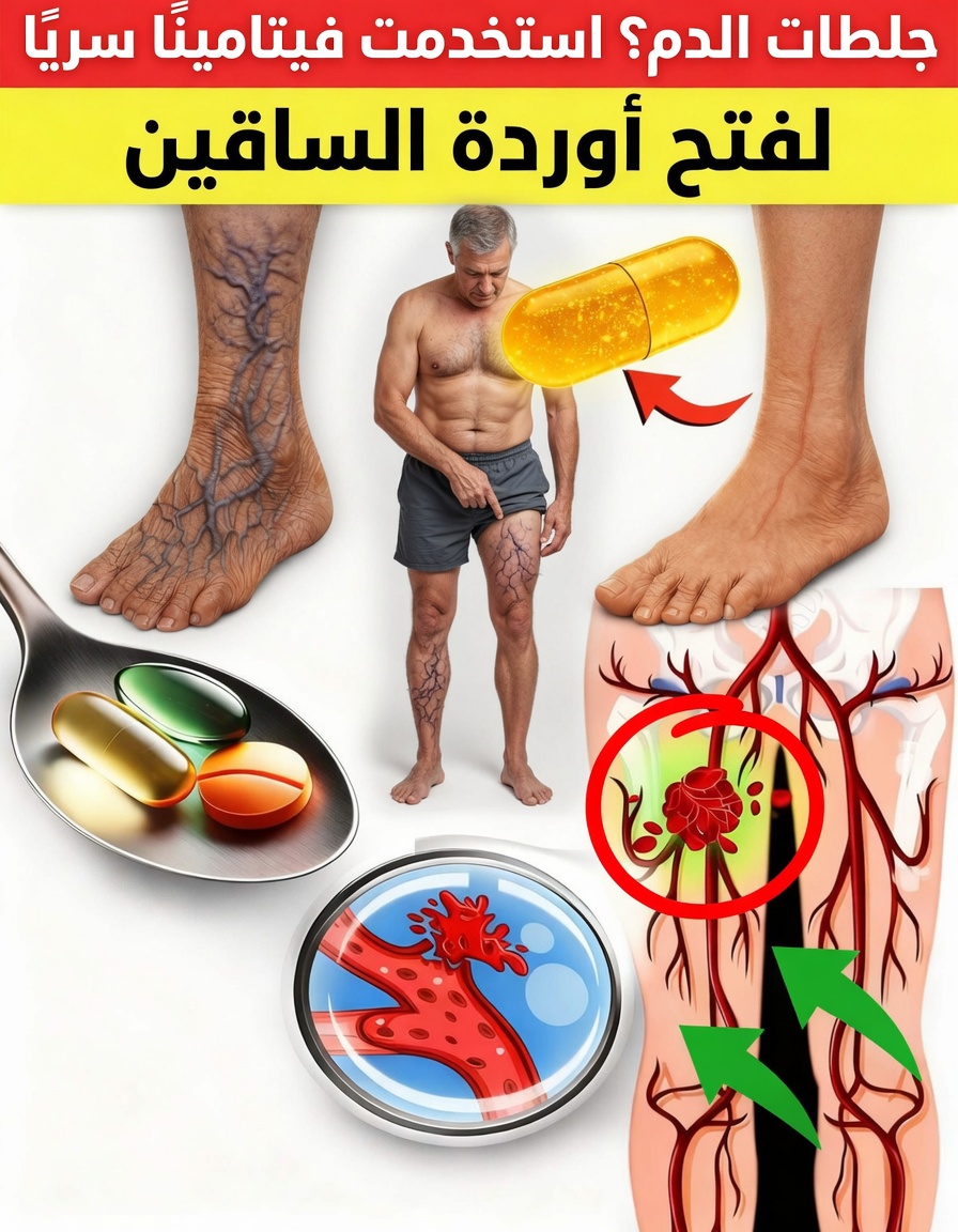 اكتشف هذه الفيتامين القوي: الطريقة الطبيعية لدعم الدورة الدموية في الساقين والقدمين بعد سن الخمسين