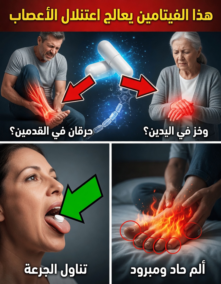 الـكبار في ذهول: هذا الفيتامين قد «يعالج» وخز الأعصاب!