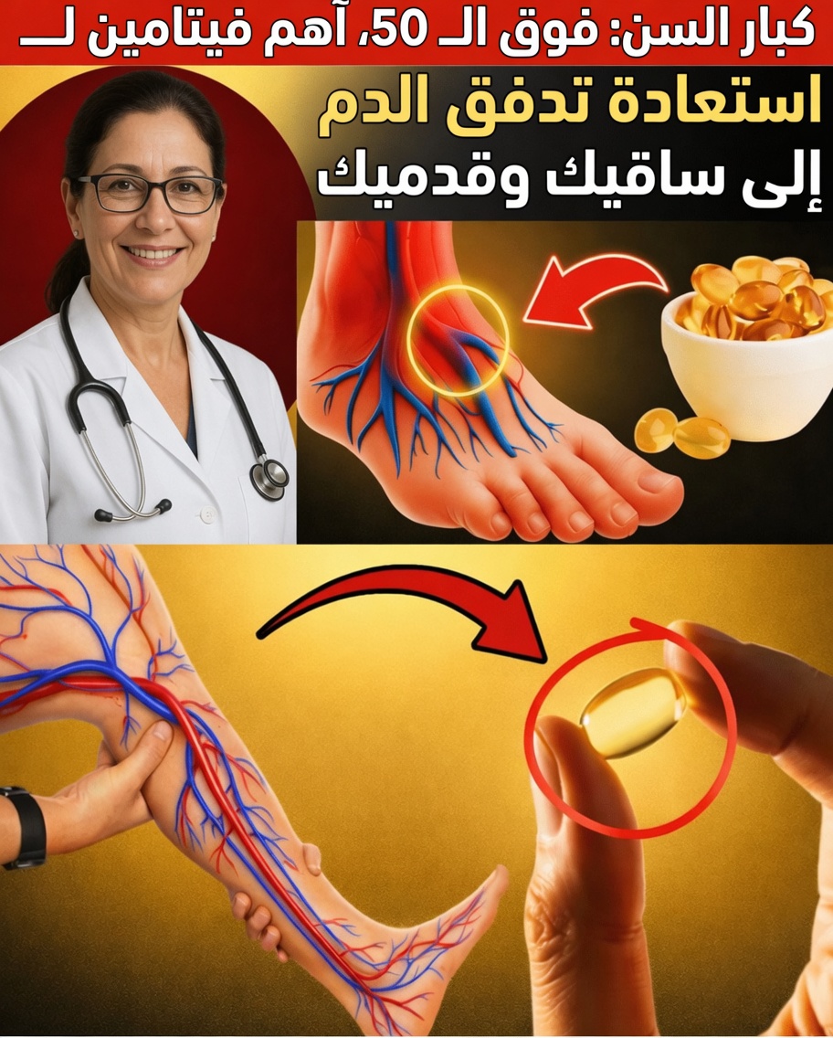 كبار السن: الفيتامين رقم 1 لتحسين الدورة الدموية في الساقين والقدمين بعد سن الخمسين