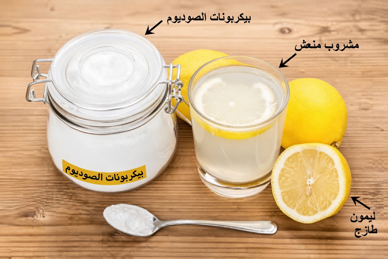 ماء الليمون مع بيكربونات الصوديوم: ماذا يحدث لجسمك عندما تشرب هذا المزيج البسيط من المطبخ
