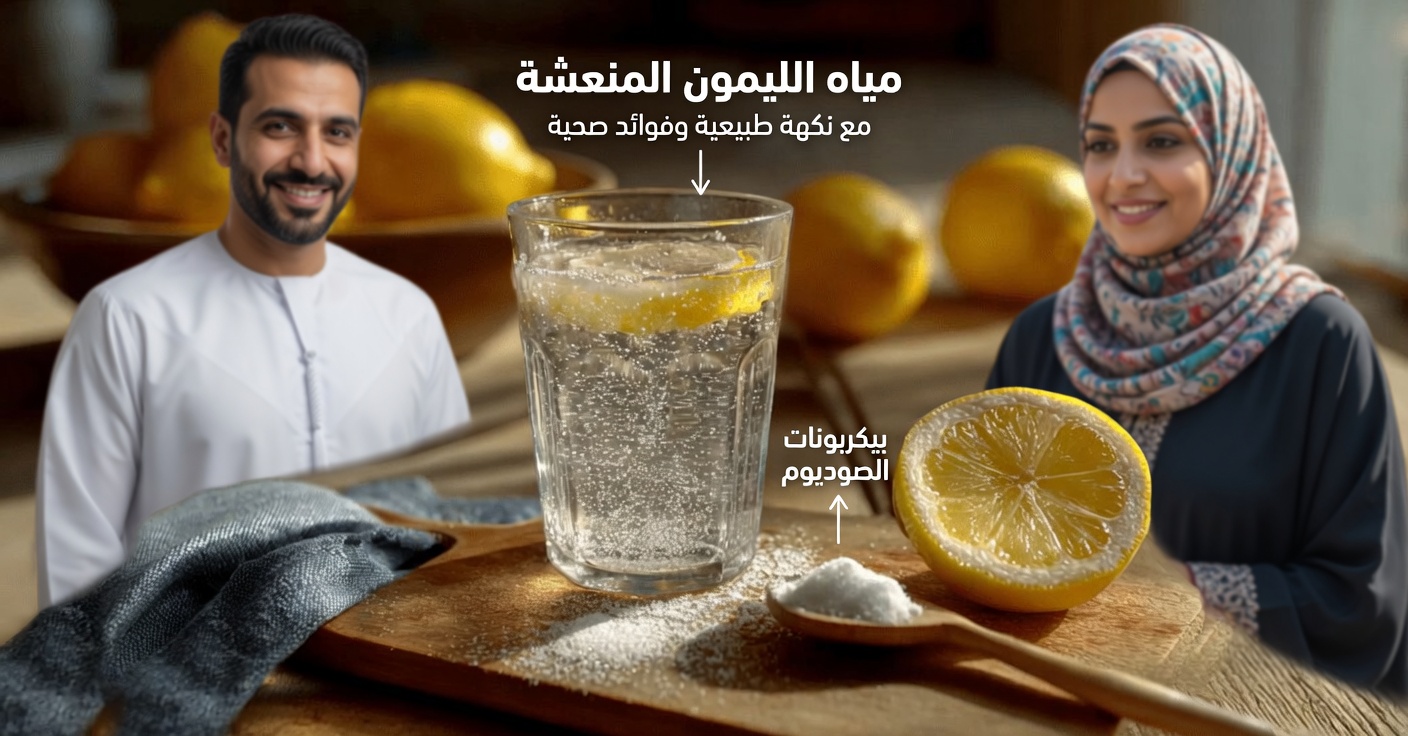 ماء الليمون مع بيكربونات الصوديوم: ماذا يحدث لجسمك عندما تشرب هذا المزيج البسيط من المطبخ
