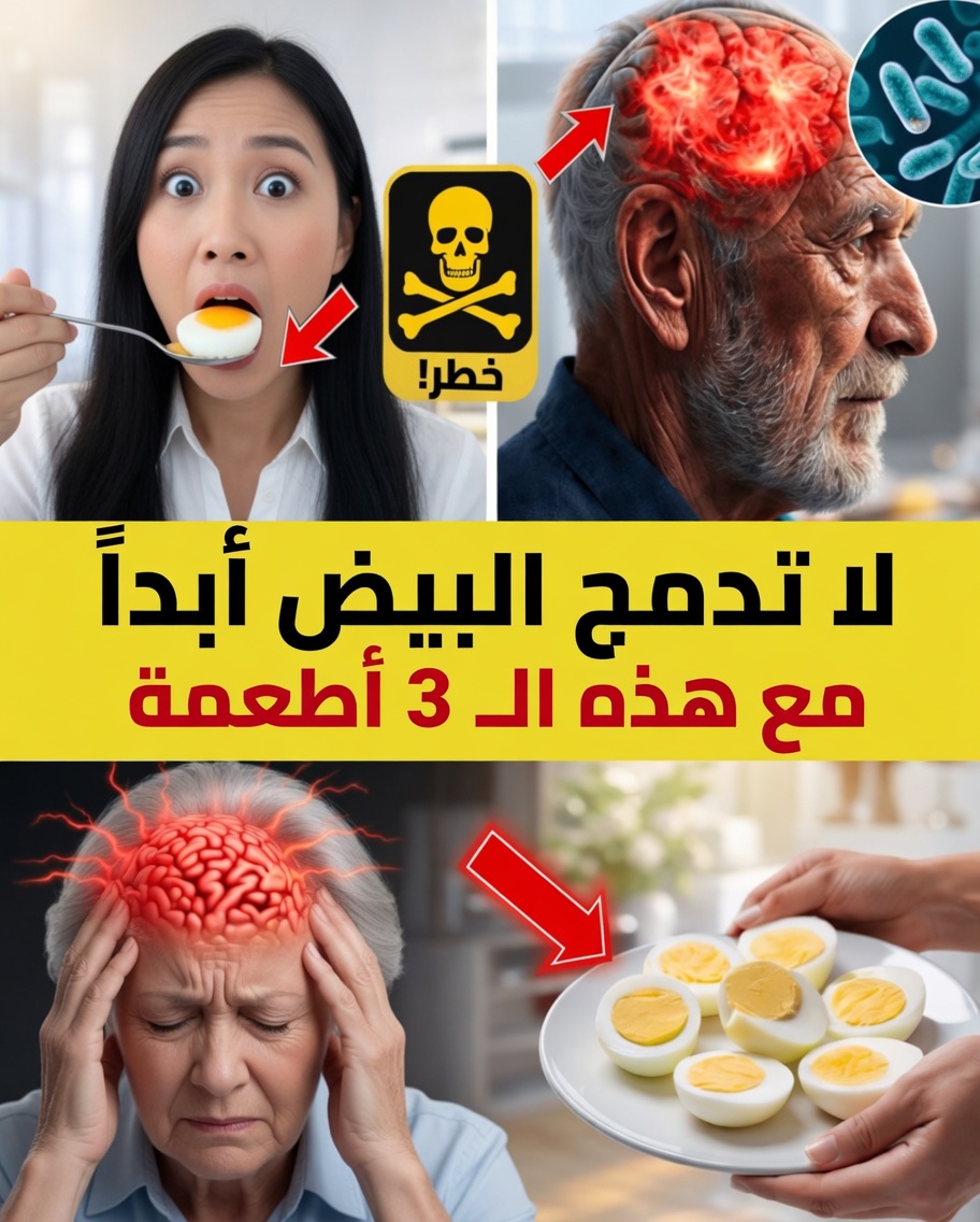 تنبيه لكبار السن: 3 أطعمة شائعة يجب أن تفكر مليًّا قبل جمعها مع البيض لتحسين التغذية والطاقة