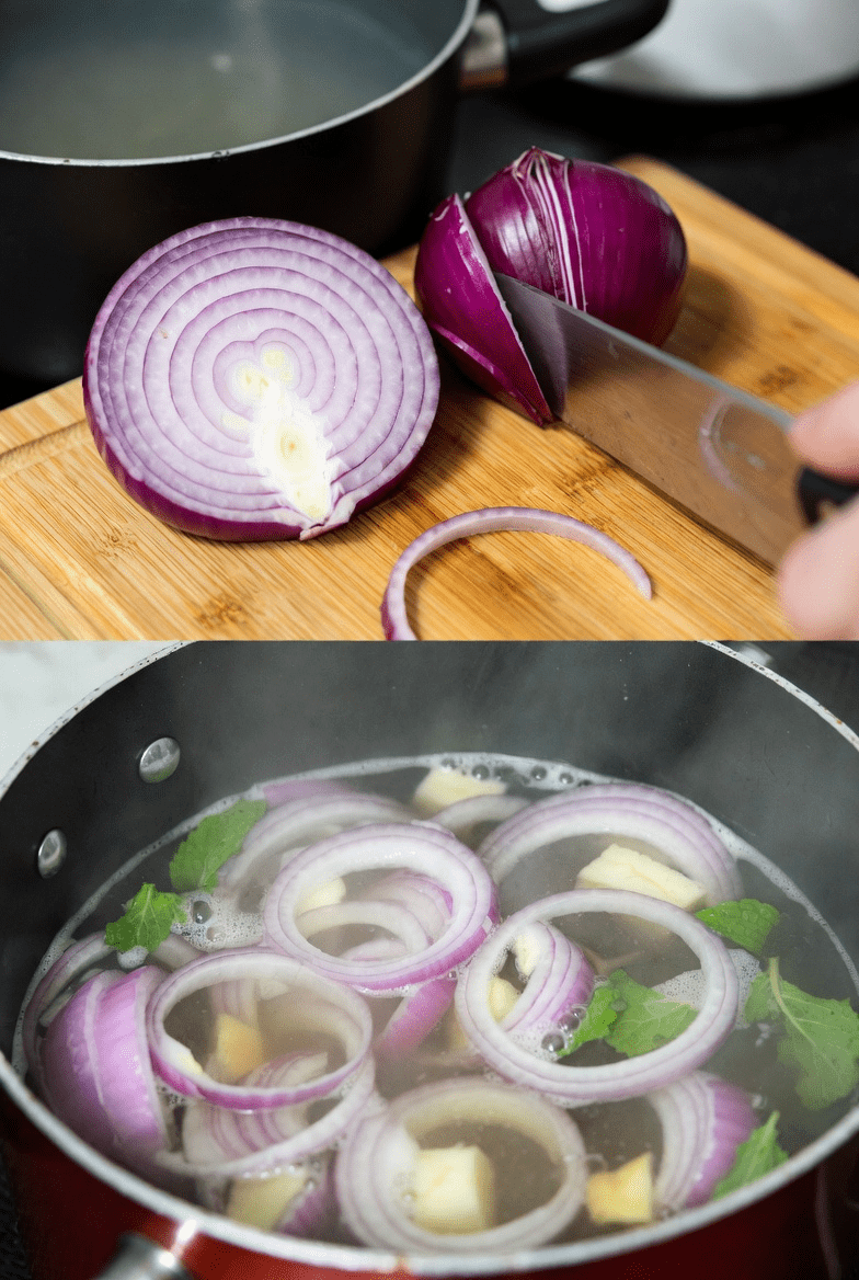 اكتشف كيفية تحضير شاي البصل الأحمر: وصفة شائعة لدعم مستويات السكر الصحية في الدم