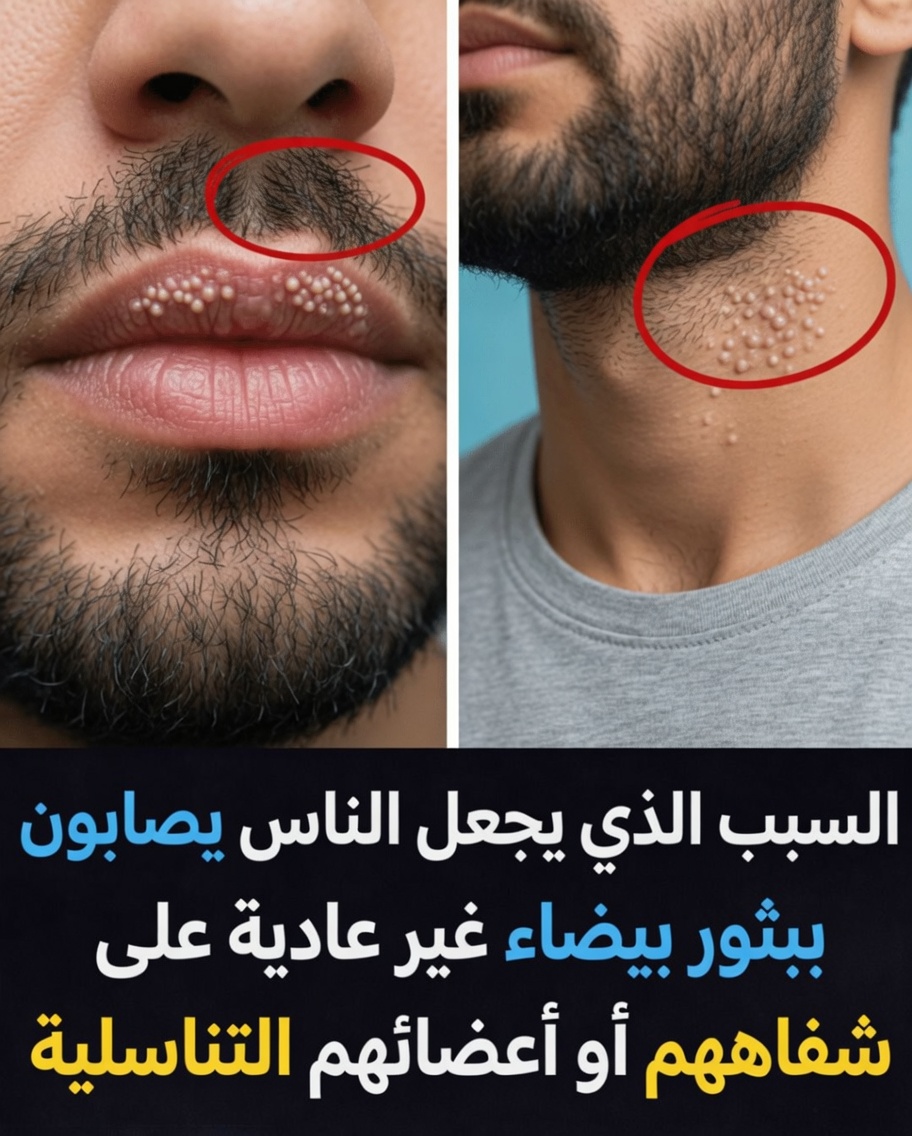 لماذا قد تلاحظ نتوءات بيضاء غير معتادة على شفتيك أو أعضائك الخاصة وما الذي يعنيه ذلك