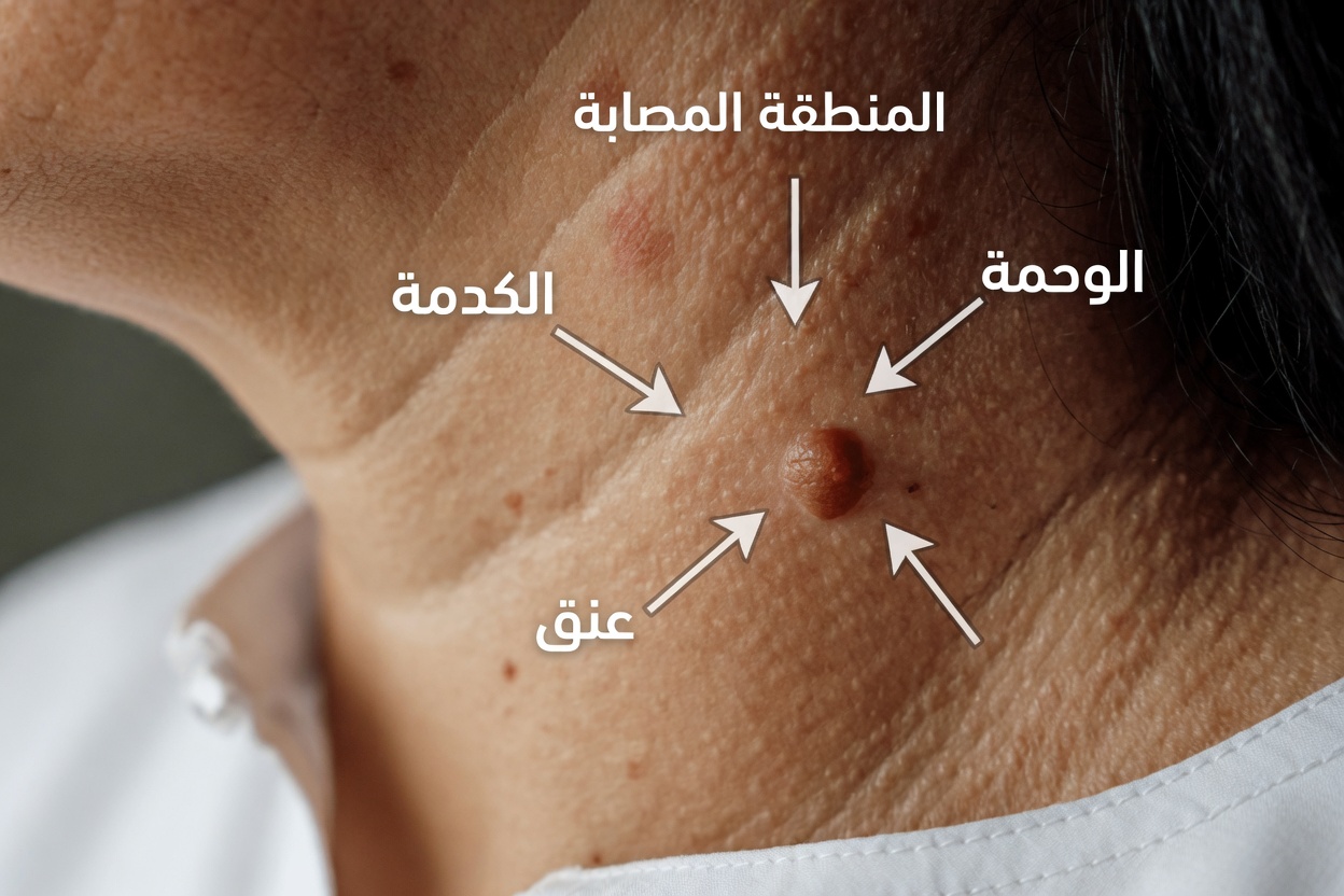 إذا لاحظت قطعًا صغيرة من الجلد على رقبتك أو إبطك، فإليك ما قد يعنيه ذلك