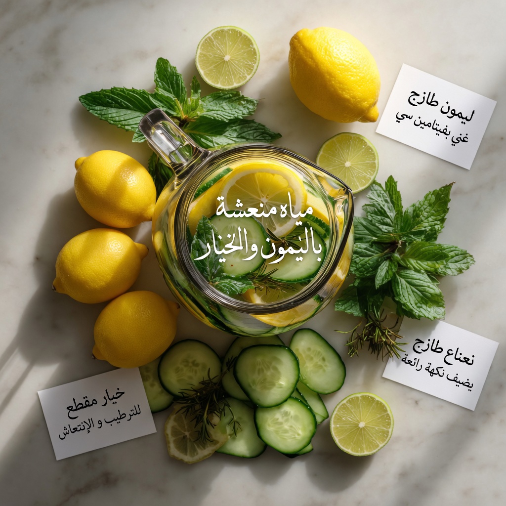 14 سبباً لشرب مزيج الخيار والزنجبيل والنعناع والليمون والماء يومياً