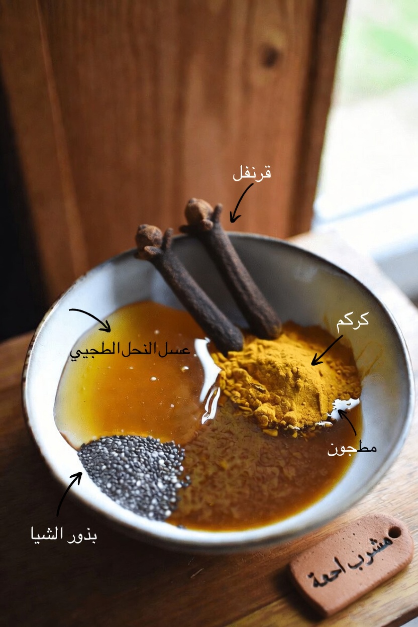عادة صباحية بسيطة بالعسل والقرفة والكركم وخل التفاح وبذور الشيا لاستكشاف فوائدها لصحة العظام والدماغ