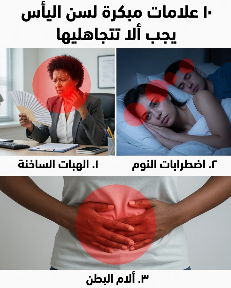 انقطاع الطمث المبكر: 10 علامات (وأكثر) يجب الانتباه لها