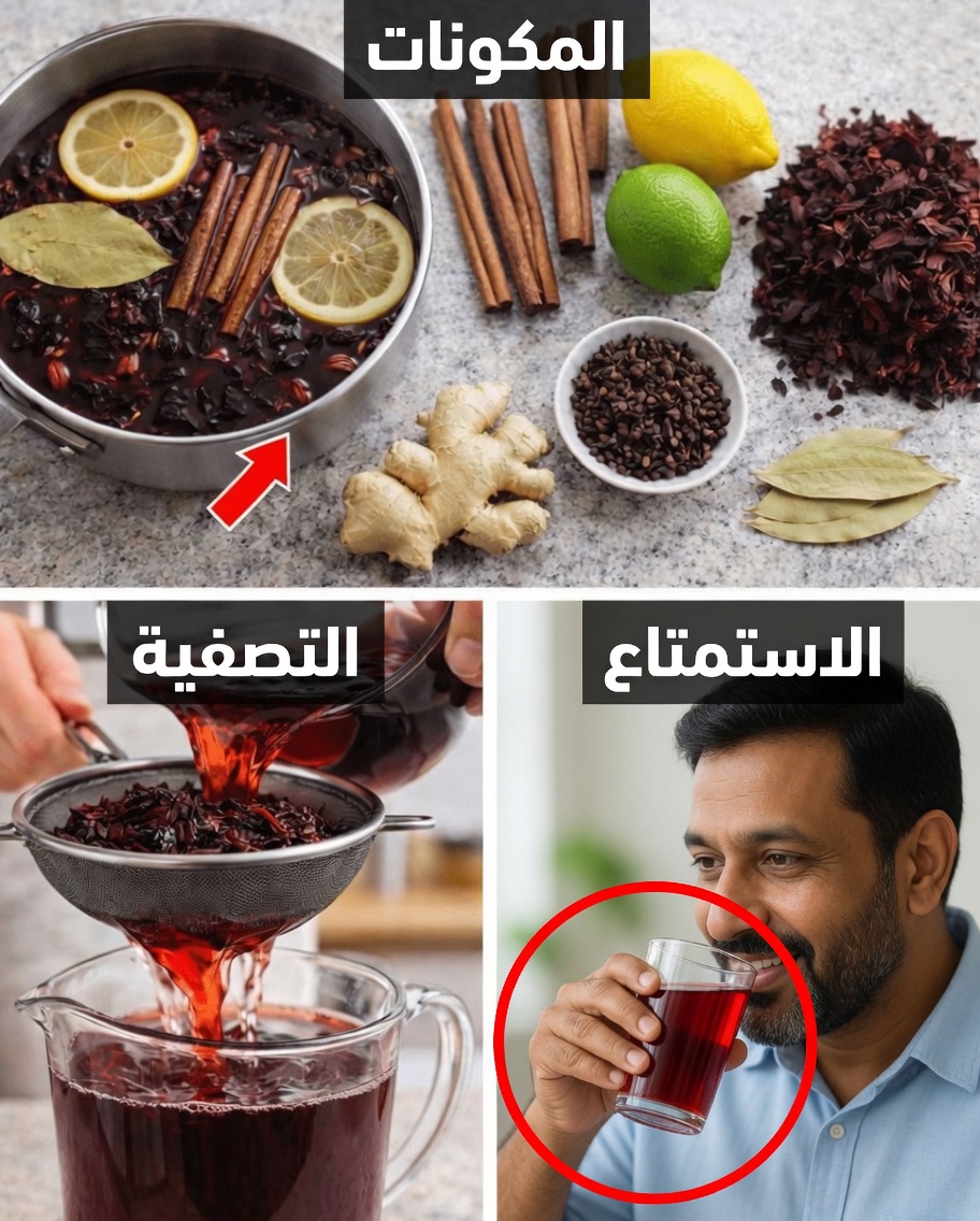 اكتشف الطقس المريح لشاي الكركديه المتبّل بالزنجبيل والقرفة والقرنفل والليمون