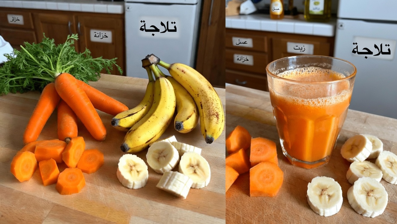 اكتشف وصفة عصير الجزر والموز البسيطة والصحية واللذيذة لروتينك اليومي