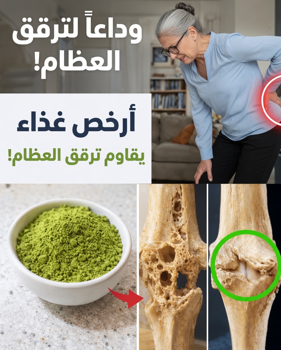 أرخص طعام لمكافحة هشاشة العظام بعد سنّ الستين — ومعظم كبار السن يتجاهلونه!