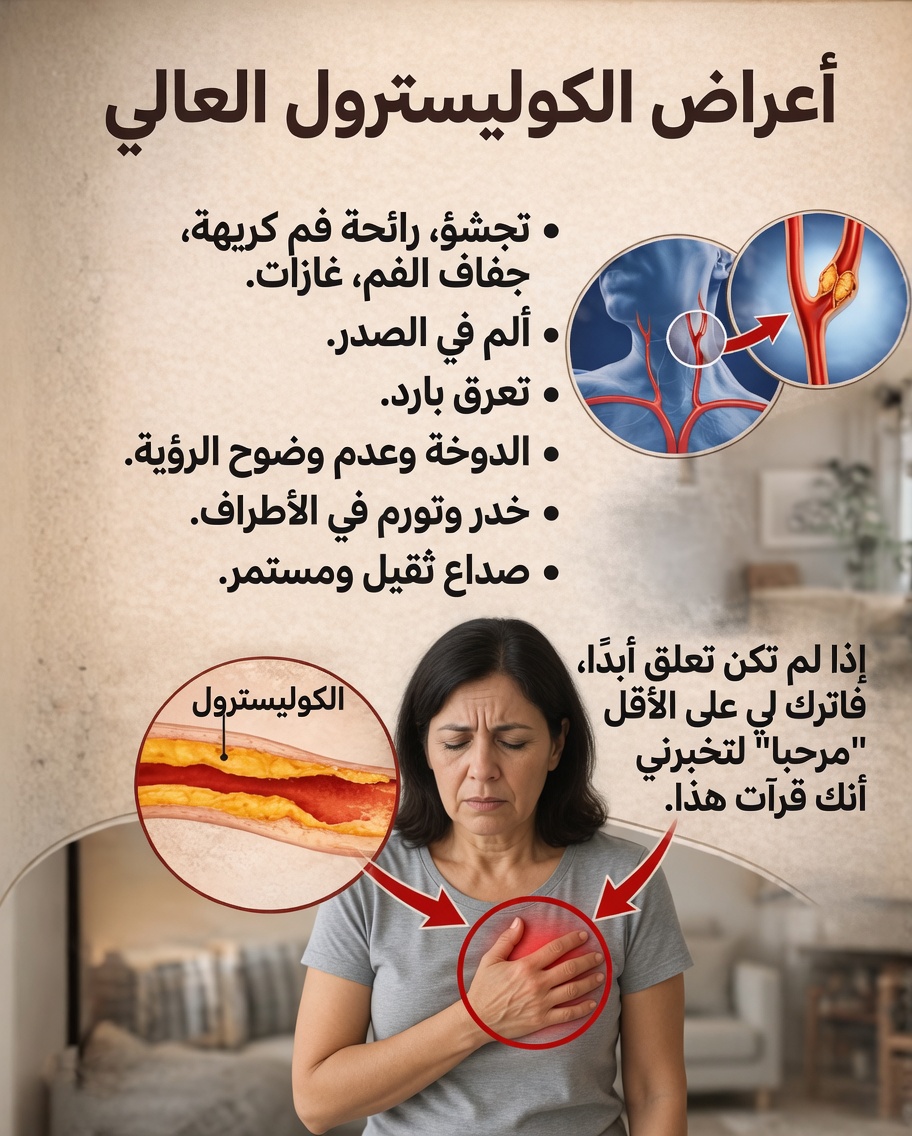 التعرّف على أعراض ارتفاع الكوليسترول: نصائح عملية لاكتشاف العلامات المبكرة ودعم صحتك العامة