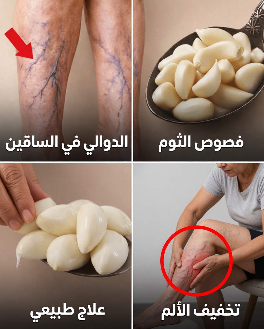 هل تعلم أن الثوم قد يساعد في تخفيف الانزعاج المصاحب لدوالي الأوردة وتقليل الالتهاب بشكل طبيعي؟