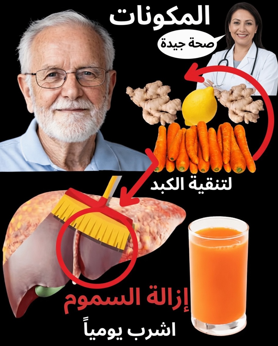 كيف يمكن لمشروب يومي من الزنجبيل والليمون والجزر أن يساعد في دعم الهضم الصحي ووظائف الكبد