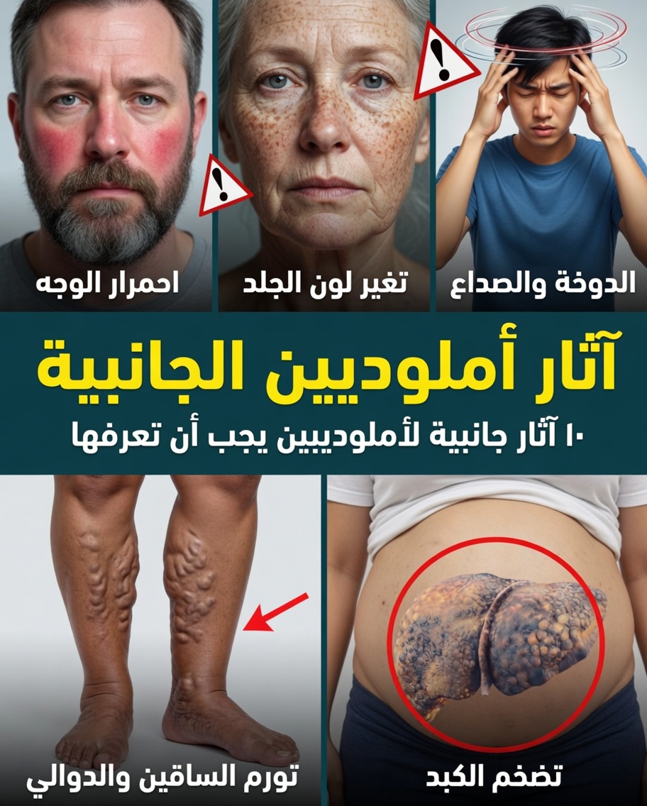 ١٢ من الآثار الجانبية الأقل شيوعًا لأملوديبين يجب أن تعرفها الآن