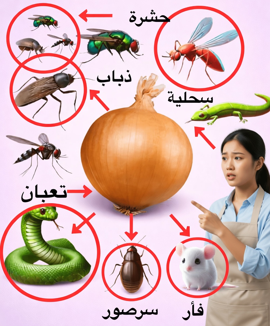 البصل: وسيلة طبيعية للتخلص من الآفات