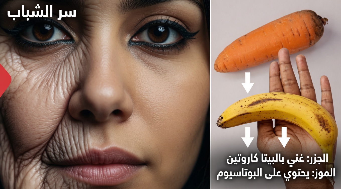 وصفة قناع وجه مضاد للشيخوخة بالموز والجزر
