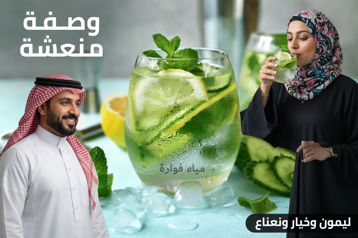 ٩ أسباب تجعلك تشرب مزيج الخيار والزنجبيل والنعناع والليمون والماء كل يوم