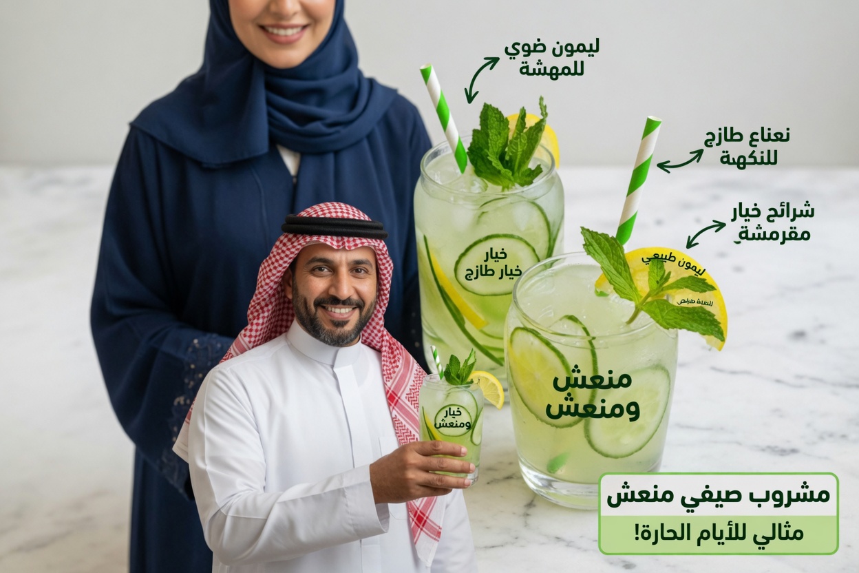 ٩ أسباب تجعلك تشرب مزيج الخيار والزنجبيل والنعناع والليمون والماء كل يوم