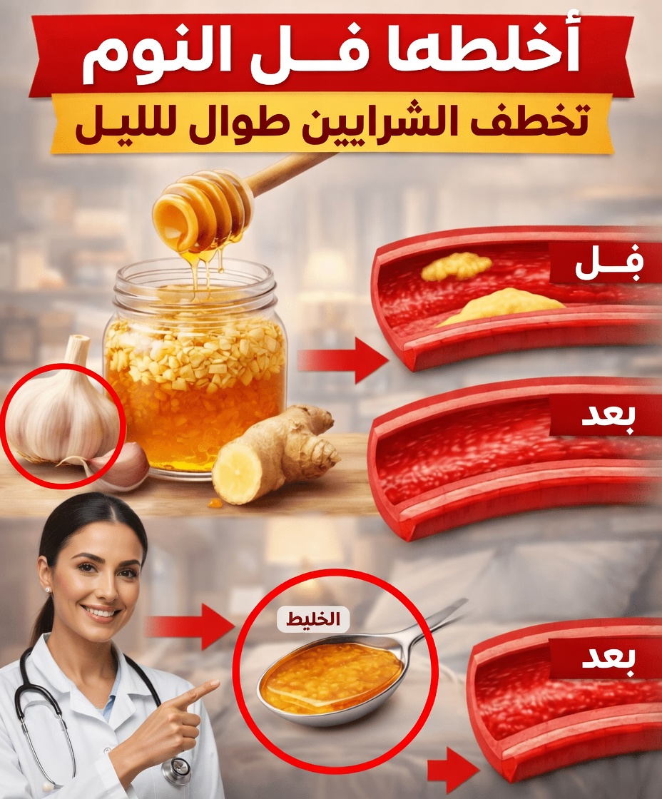 اخلط هذه المكونات الثلاثة من مطبخك قبل النوم — قد تشكرك شرايينك في الصباح