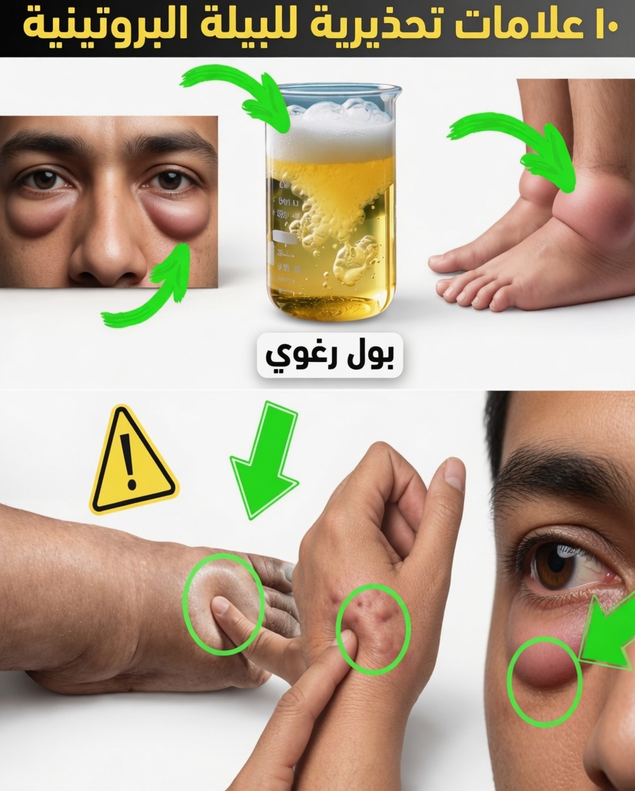 أهم 10 علامات تحذيرية يرسلها جسمك عن البيلة البروتينية ومشكلات الكلى (لا تتجاهل العلامة رقم 1)