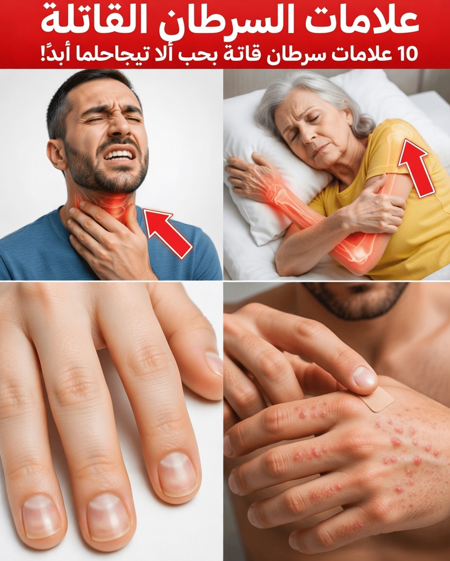 10 علامات تحذيرية للسرطان يجب على البالغين معرفتها ومناقشتها فورًا مع طبيبهم لتعزيز الوعي الصحي الوقائي