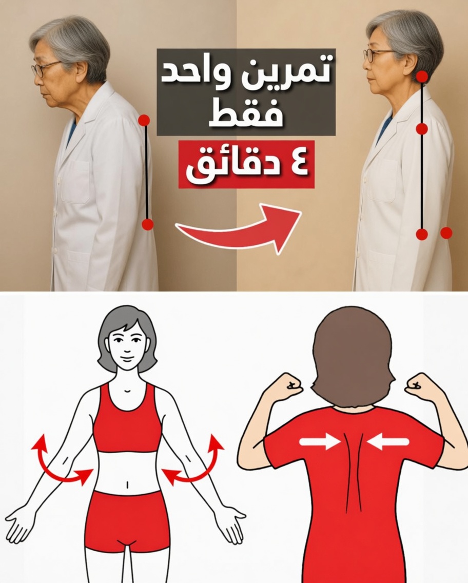 كيفية تصحيح وضعية الرأس المتقدّم إلى الأمام بعد سن الستين في 4 دقائق فقط – الروتين اللطيف الذي يقسم به أقدم طبيب في اليابان