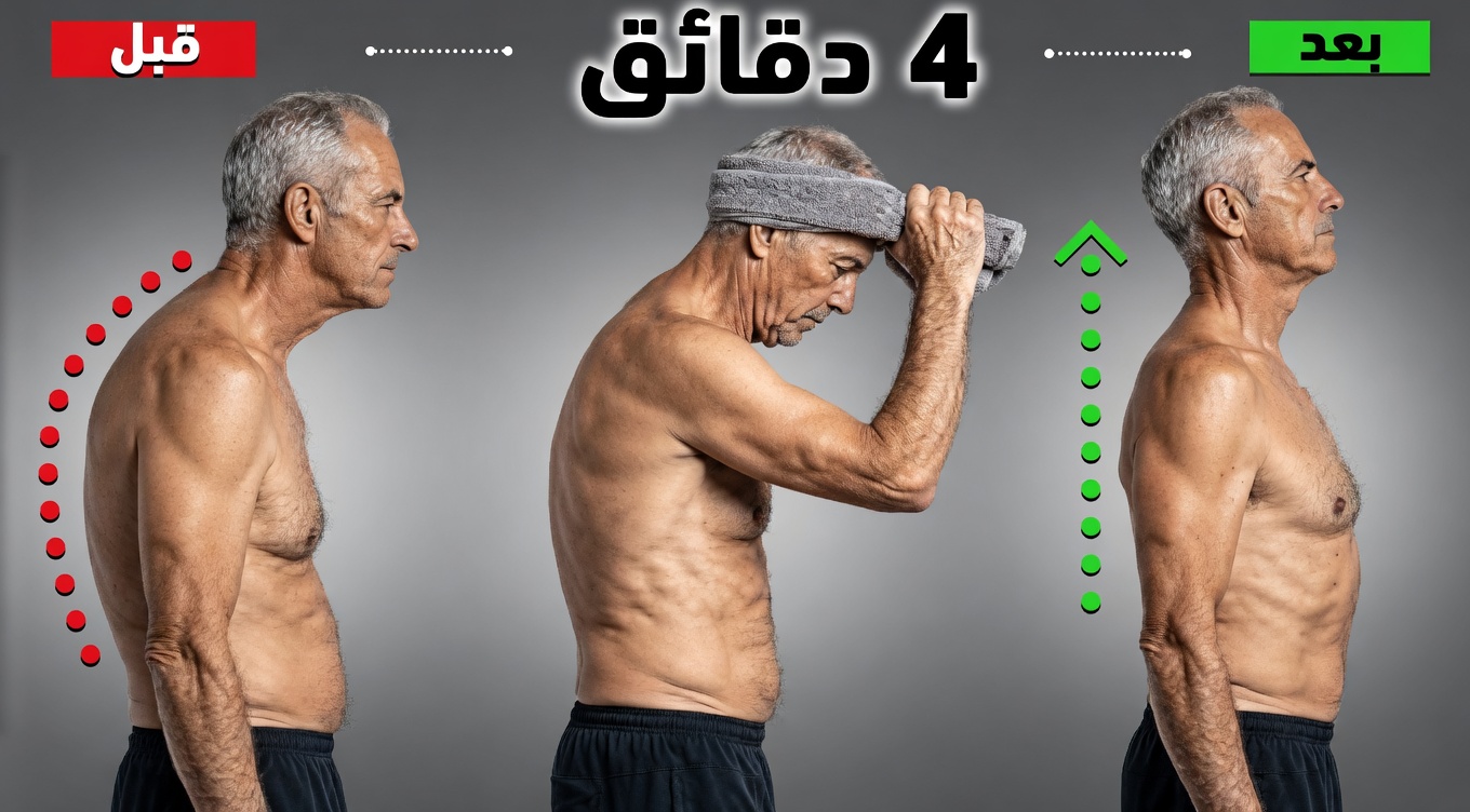 كيفية تصحيح وضعية الرأس المتقدّم إلى الأمام بعد سن الستين في 4 دقائق فقط – الروتين اللطيف الذي يقسم به أقدم طبيب في اليابان