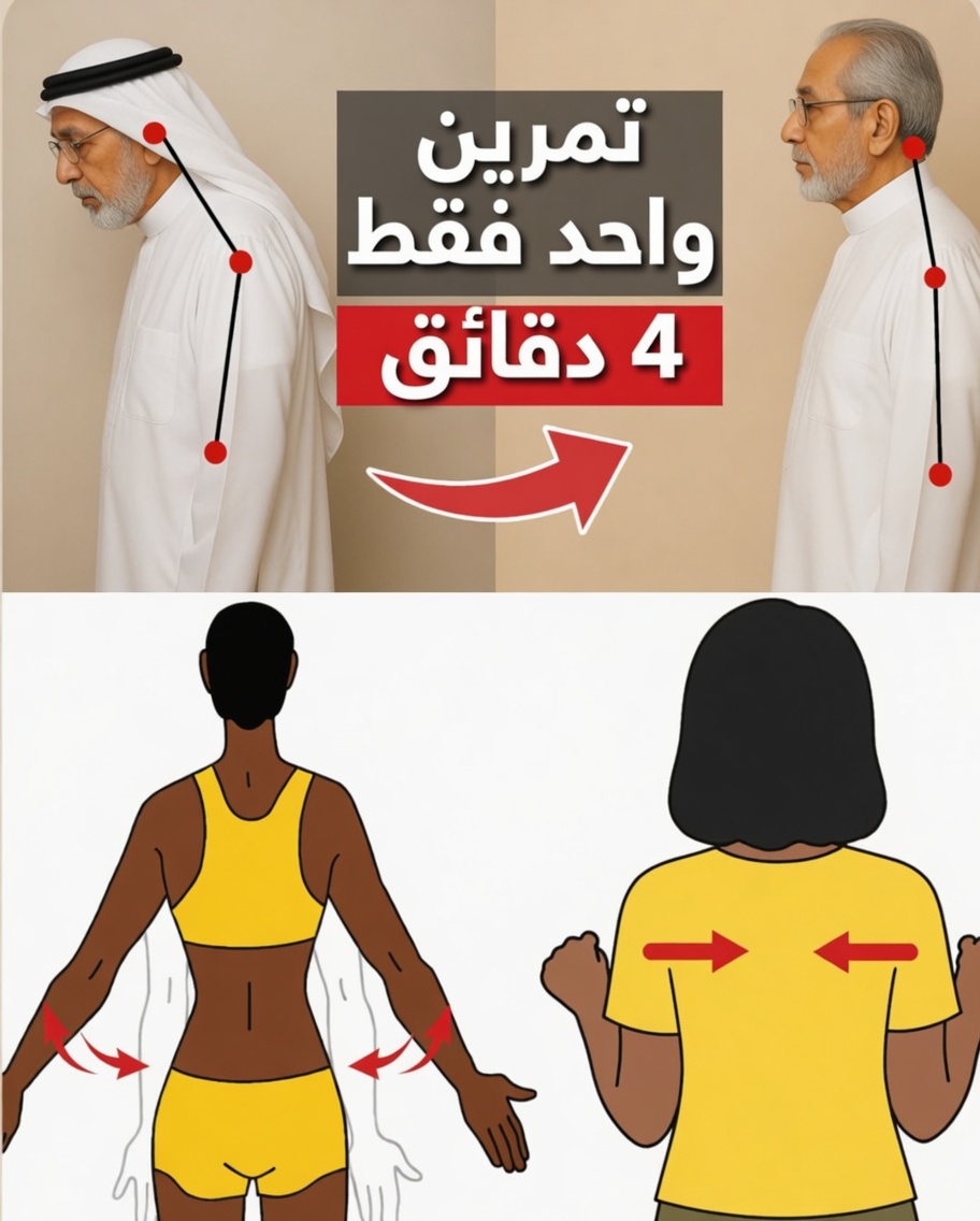 كيفية تصحيح وضعية الرأس المتقدّم إلى الأمام بعد سن الستين في 4 دقائق فقط – الروتين اللطيف الذي يقسم به أقدم طبيب في اليابان