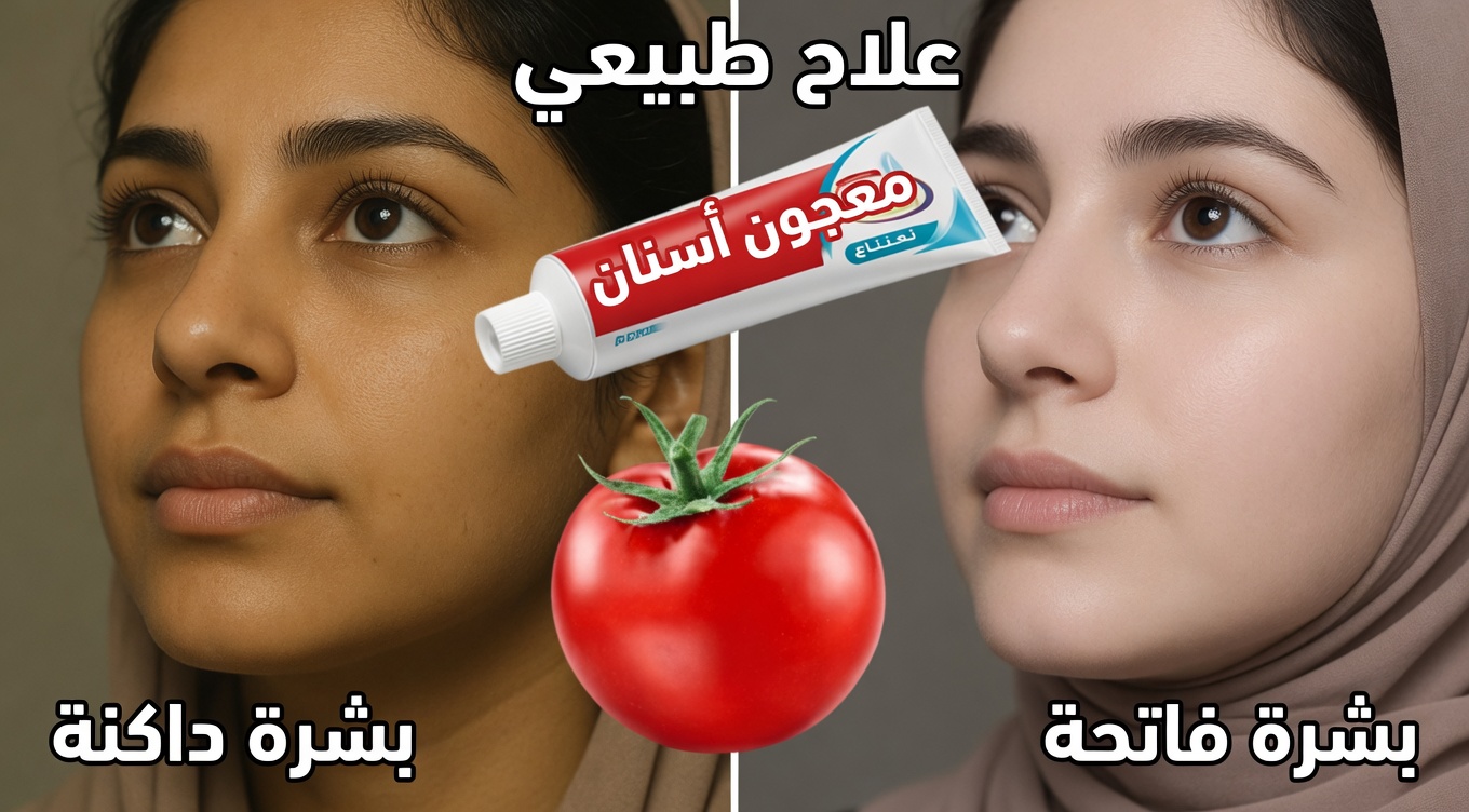 احصلي على بشرة خالية من العيوب طبيعيًا: قناع معجون الأسنان والطماطم الذي يستهدف المسام الواسعة والبقع الداكنة والشعر غير المرغوب فيه