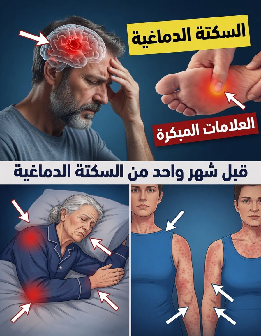 ٨ علامات تحذيرية للسكتة الدماغية قد تظهر قبلها بشهر + ٩ نصائح فعّالة للوقاية منها