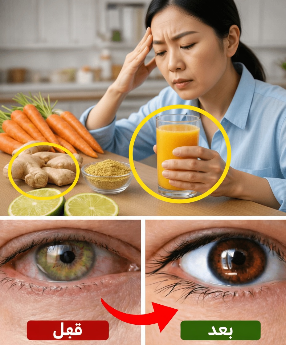 اشرب الزنجبيل والجزر والليمون كل صباح – عيناك ستشكرانك بطرق لم تتوقعها أبدًا