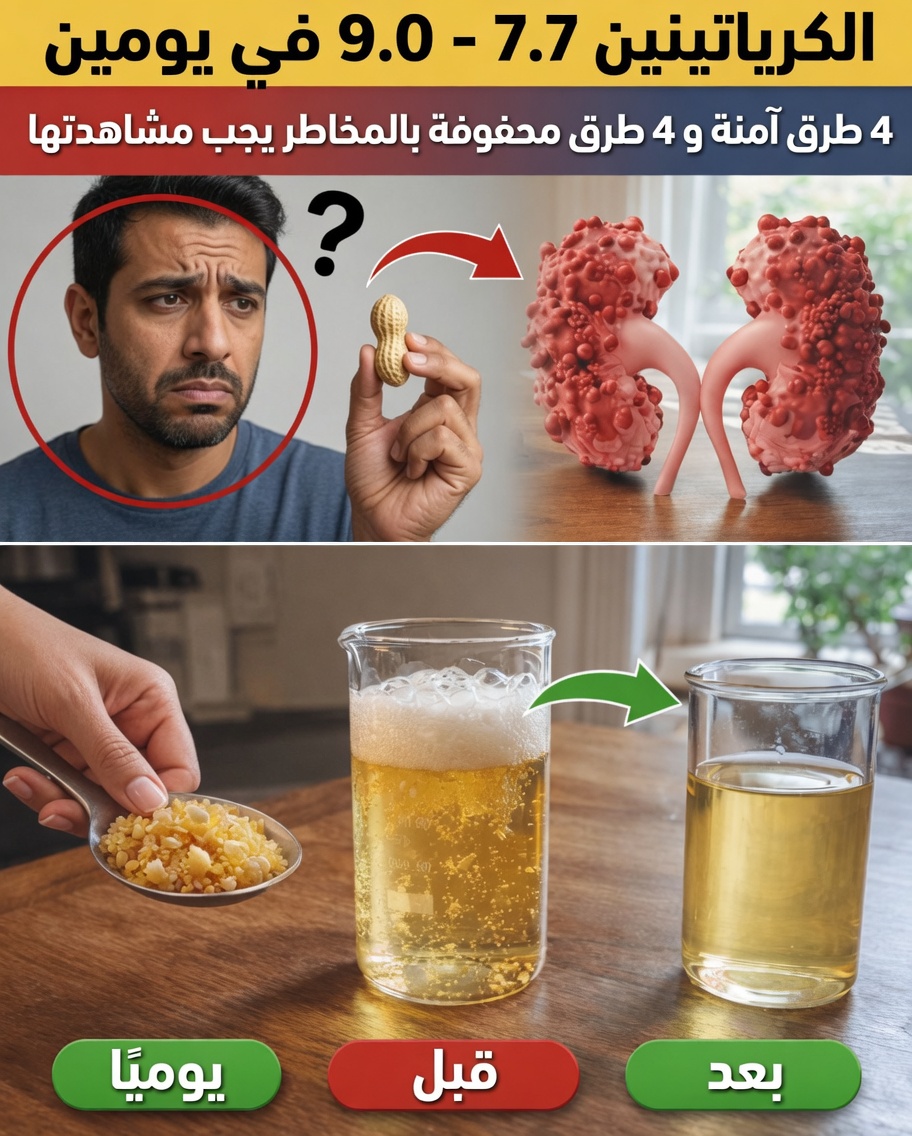 الكرياتينين من 7.1 إلى 0.9 في يومين! 4 دهون آمنة لصحة الكلى و4 دهون خطرة يجب الانتباه لها