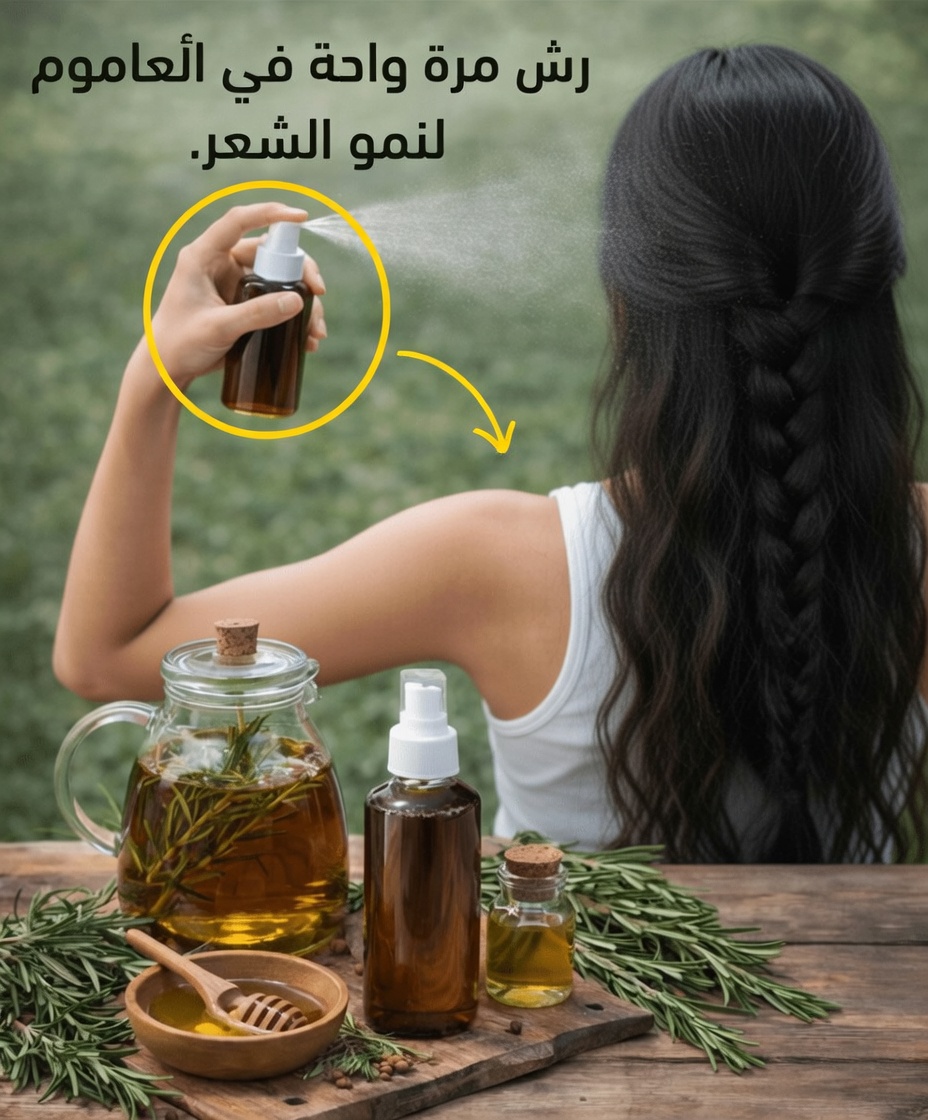 ندى إكليل الجبل لنمو الشعر: اكتشفي سر الجدّات الطبيعي لشعر أكثر صحة في الأربعينيات وما بعدها