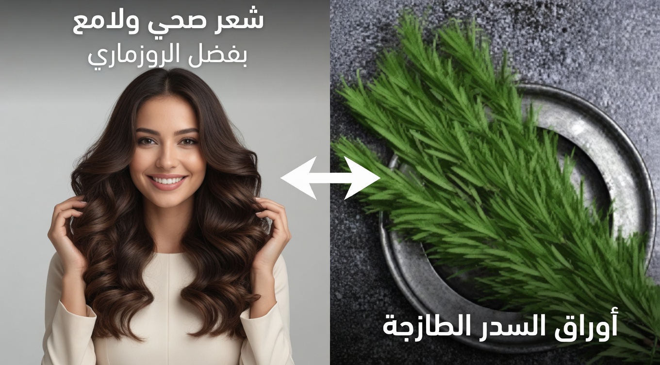 ندى إكليل الجبل لنمو الشعر: اكتشفي سر الجدّات الطبيعي لشعر أكثر صحة في الأربعينيات وما بعدها