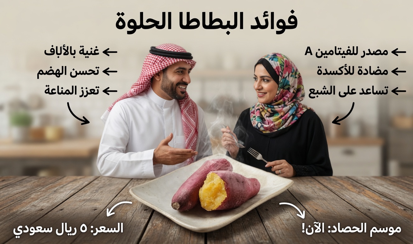 10 فوائد صحية لإدخال البطاطا الحلوة في نظامك الغذائي اليومي