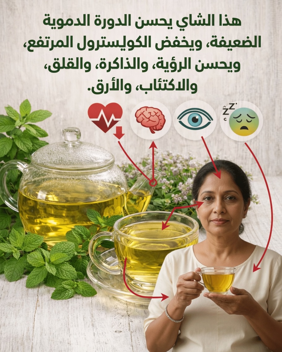 كيف يساعد شاي طبيعي للدورة الدموية على تحسين تدفق الدم وتخفيف انزعاج تورّم الساقين بعد سن الأربعين