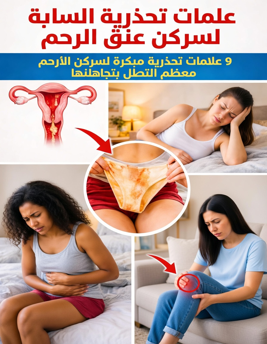 ٩ علامات إنذار مبكرة لسرطان عنق الرحم تتجاهلها معظم النساء — ولماذا يمكن للتصرف الآن أن ينقذ الأرواح