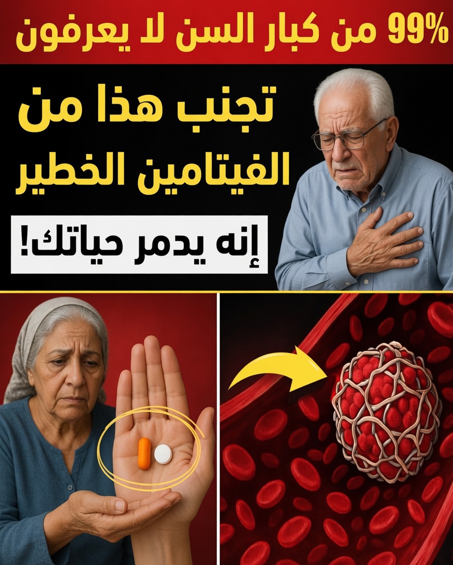 خطر! كبار السن، لا ينبغي لكم أبدًا تناول هذين الفيتامينين والمكملين معًا