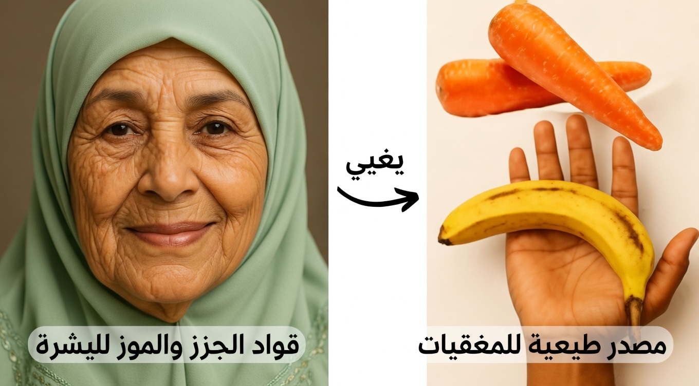 تألقي كما لم يحدث من قبل: قناع الوجه بالموز والجزر الذي يتحدى الشيخوخة