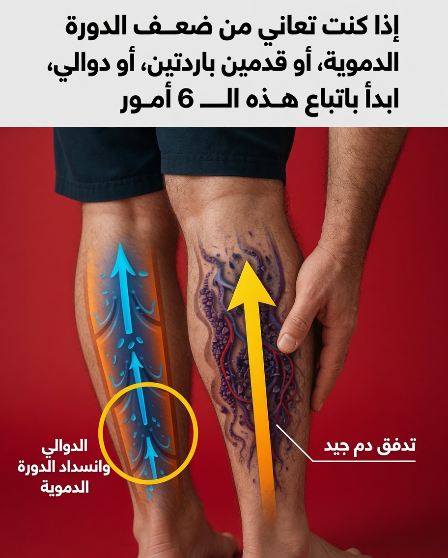 إذا لاحظت ضعف الدورة الدموية أو برودة القدمين أو دوالي الأوردة، اكتشف هذه العادات اليومية الست التي يمكنك تجربتها