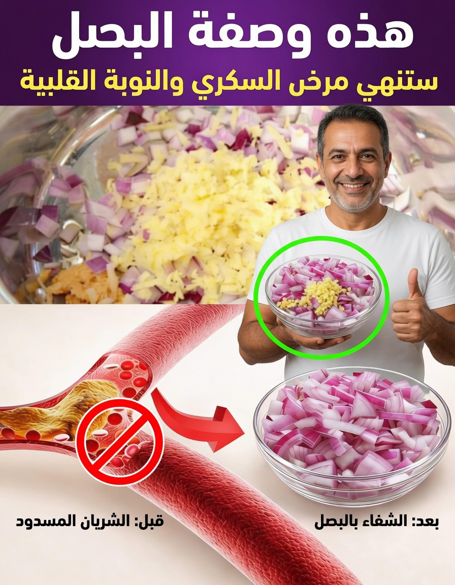 الحقيقة التي لم تُروَ: البصل الأحمر يساعد على تنظيم سكر الدم – سر بسيط لمن هم فوق الأربعين!