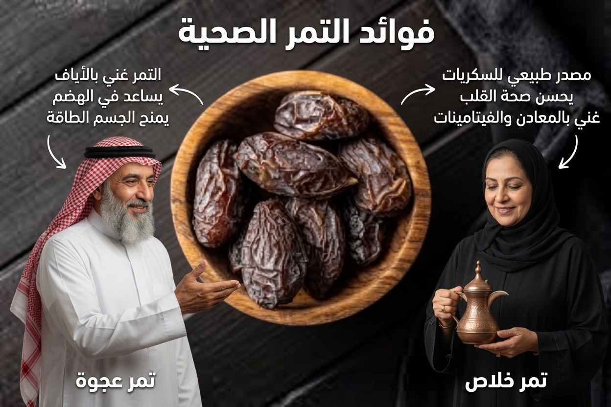 الفوائد المذهلة للتمر: غذاء خارق غني بالعناصر الغذائية