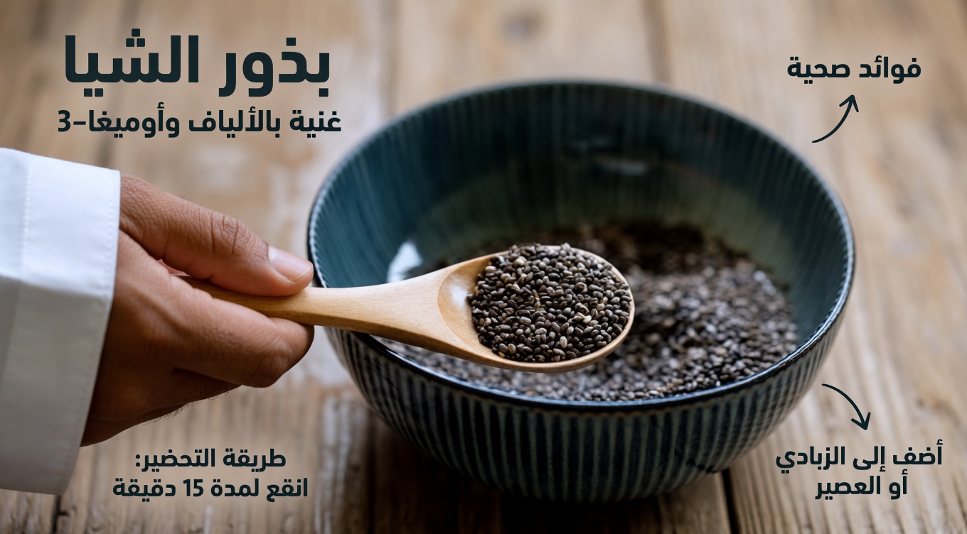 كبار السن، توقفوا عن تناول بذور الشيا! الطريقة الخاطئة لتناول بذور الشيا التي تضر جسمكم