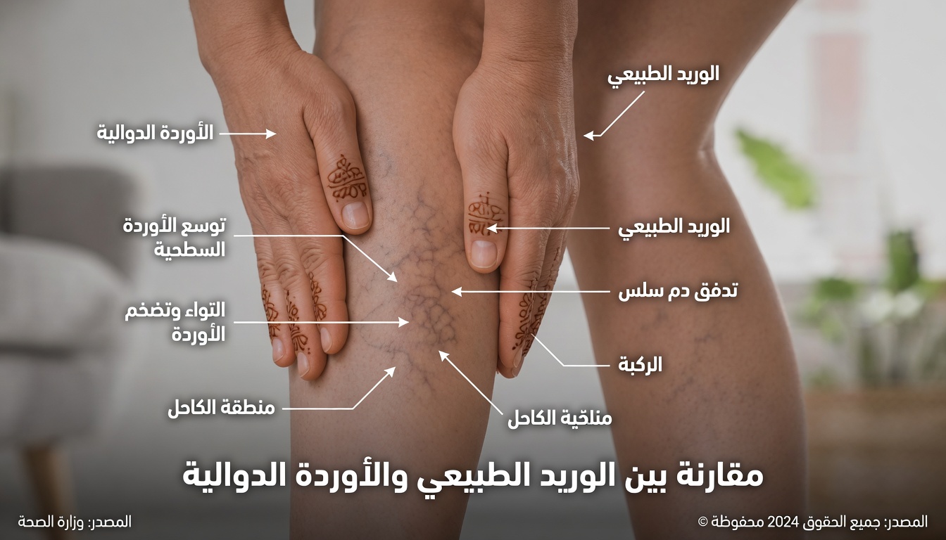 لا جراحة. لا حبوب. مجرد راحة طبيعية لدوالي الساقين