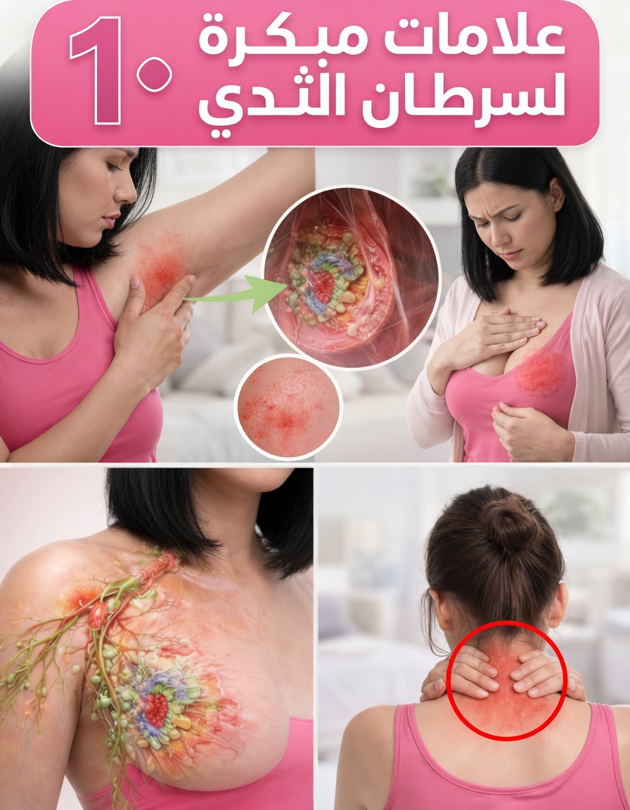 10 علامات تحذيرية وأعراض مهمة لسرطان الثدي يجب على كل امرأة ورجل معرفتها