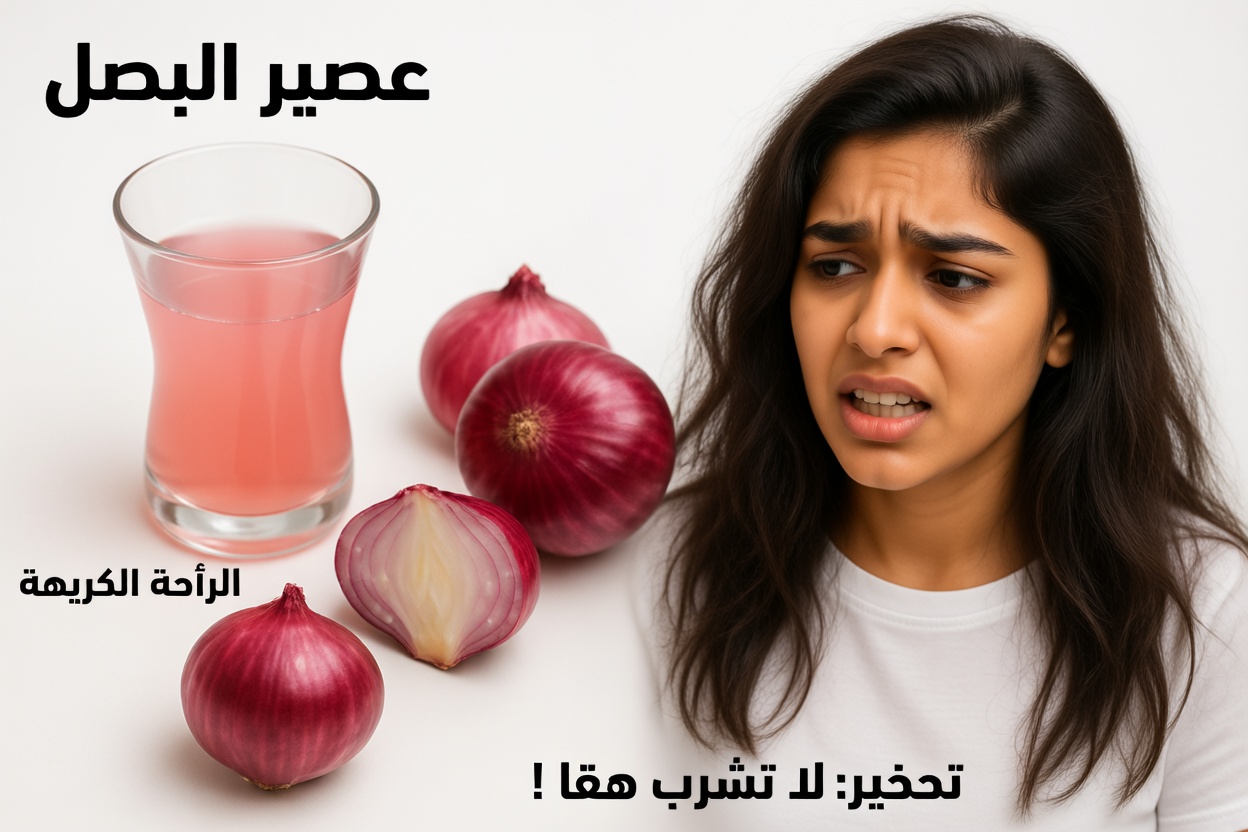 عصير البصل المُخمّر: السر الطبيعي لنمو الشعر الذي غيّر خصلاتي – أسرع، أكثر كثافة، وأكثر صحة خلال أسابيع