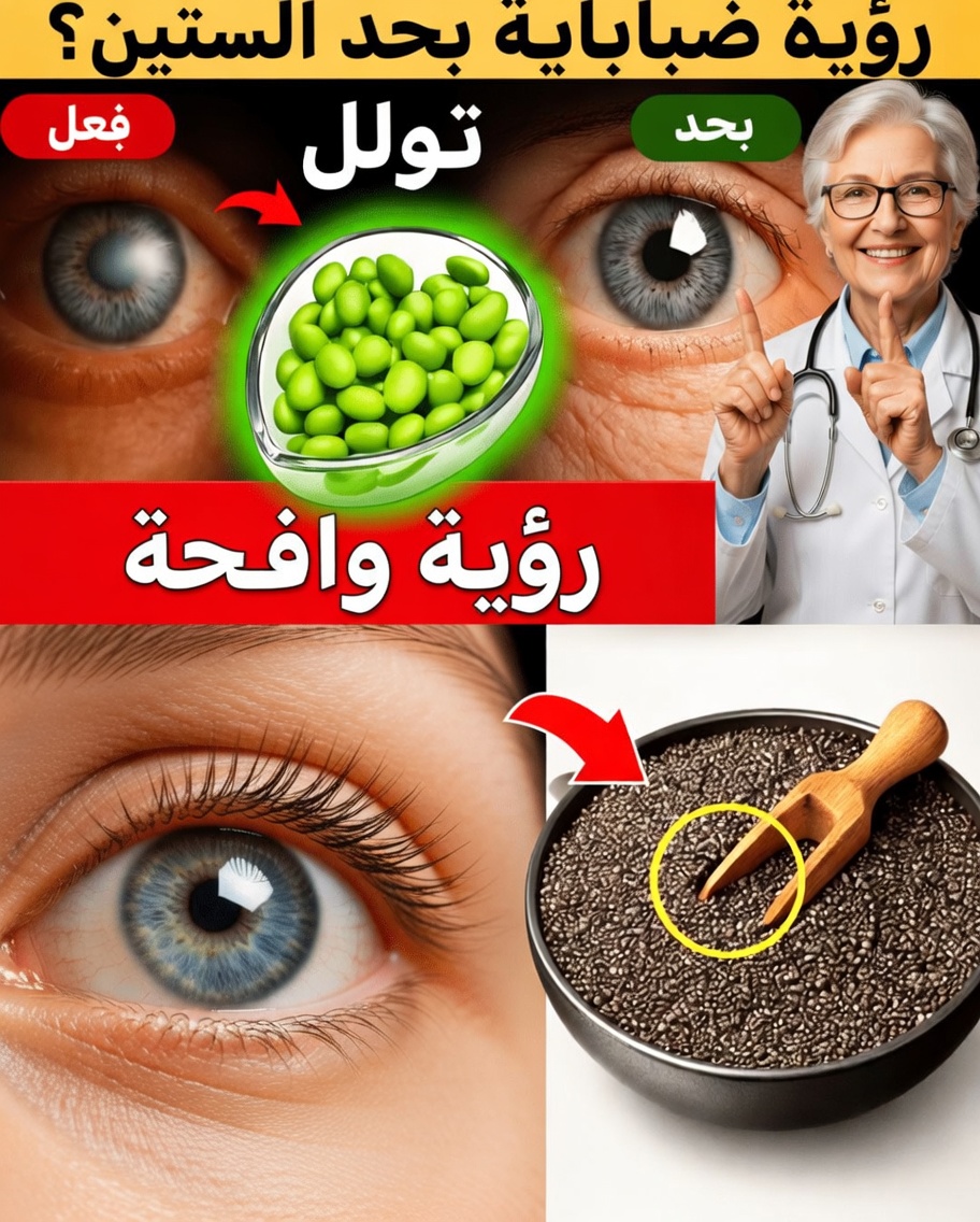 هل تجاوزت الستين؟ تناول هذه الأطعمة الثلاثة للوقاية من الزَّرَق | استعد رؤيةً صافيةً كالكريستال