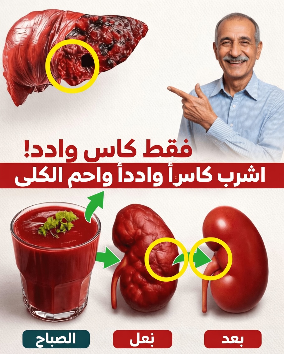 كبار السن: هذا يعكس تلف الكلى بكأس واحد فقط