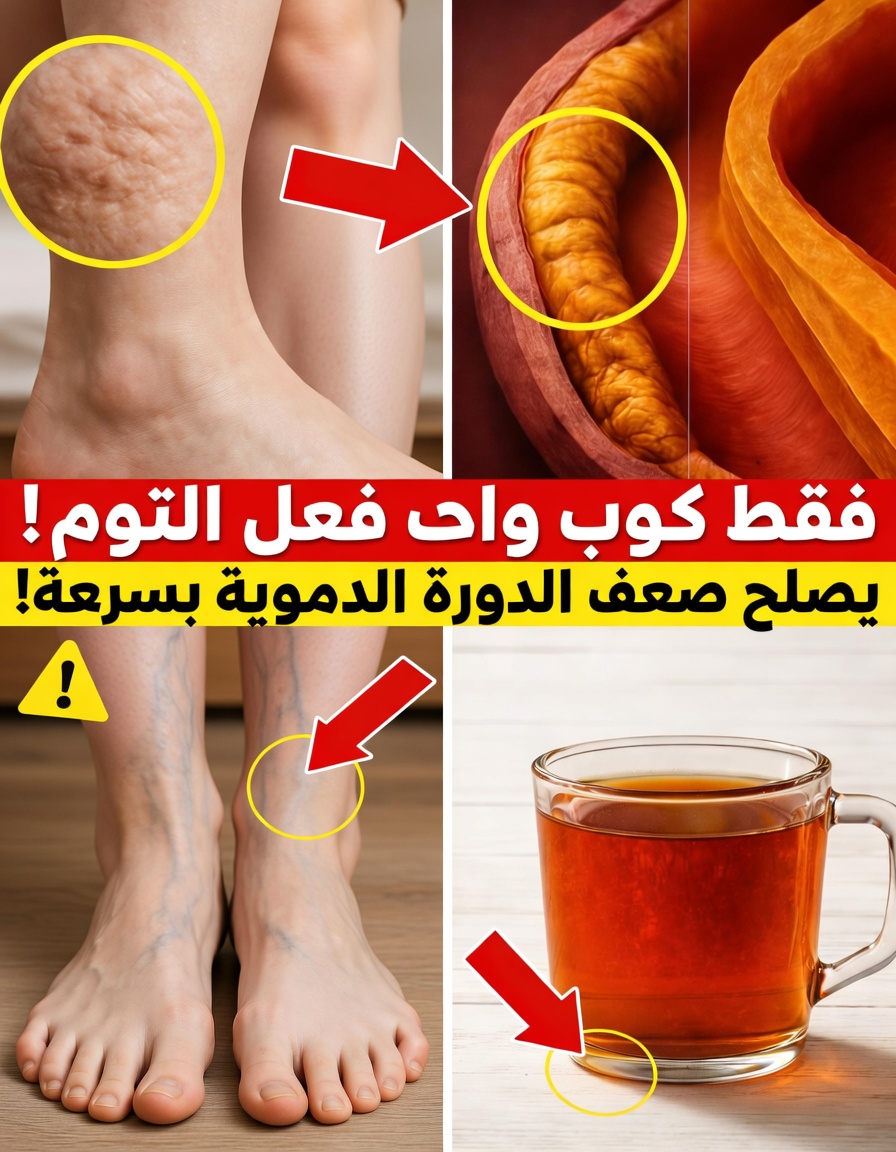 كبار السن: كوب واحد من هذا المشروب الأحمر الياقوتي يعيد الدفء إلى الساقين ويزيل الوخز خلال 24 ساعة فقط